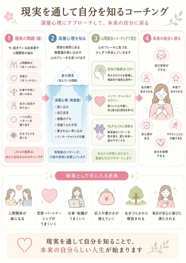 さくらあくりコーチのコーチングの説明図