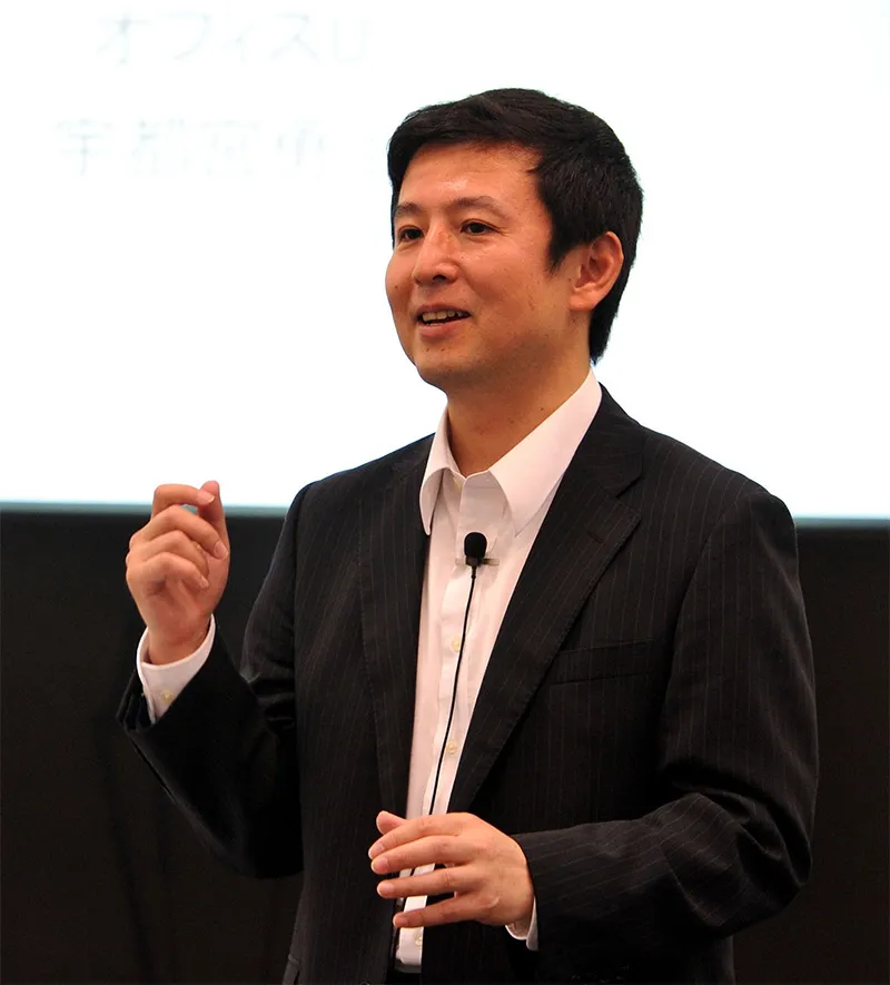 宇都宮 勇治コーチ（六本木ヒルズにあったアカデミーヒルズでのセミナーの様子）